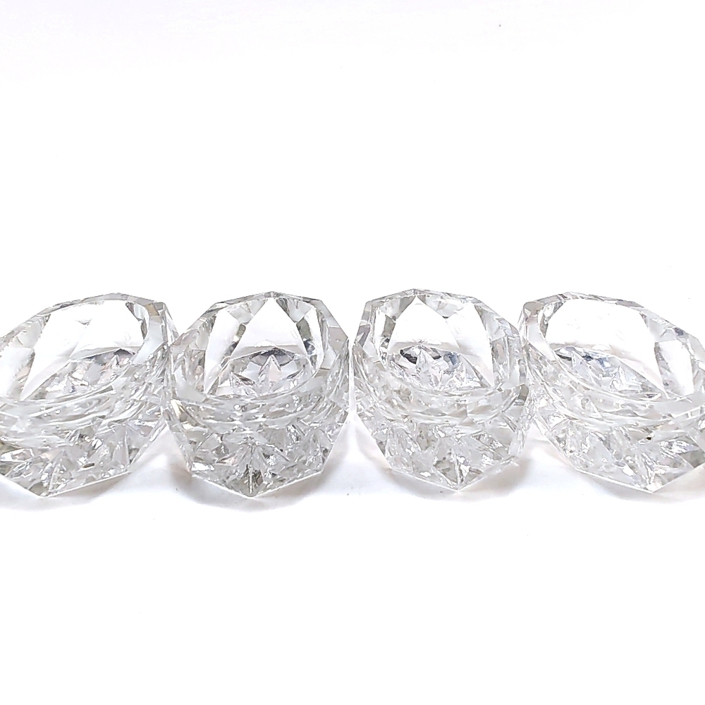 Vintage Fostoria Glass Salt Cups Circa 1950'sGood Condition Collectible 4 pieces